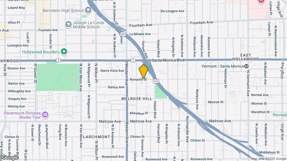 5306 Romaine Street Mapa y Detalles de la Ubicación