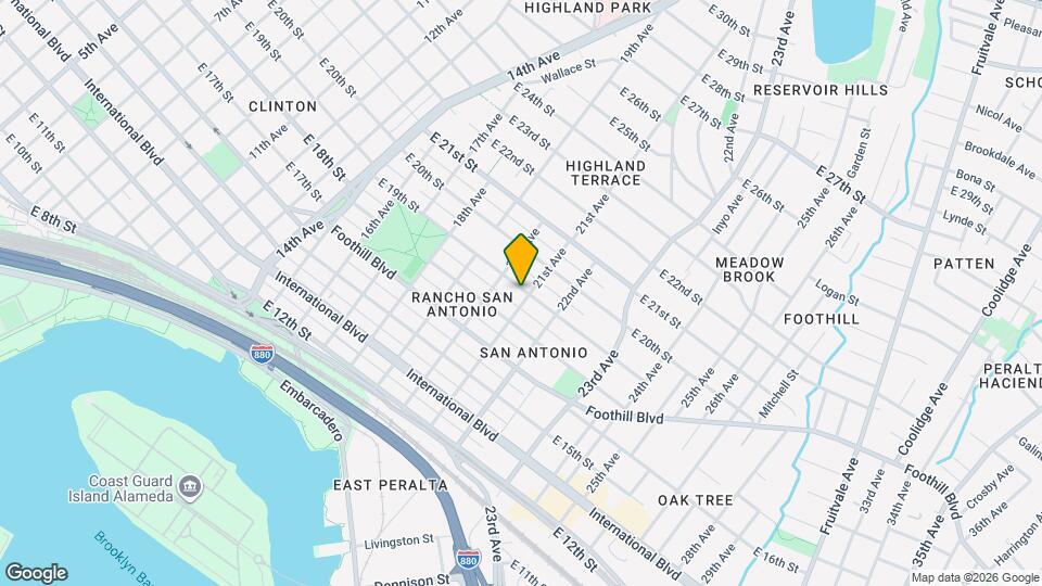 1747 21st Ave Map and Location Details