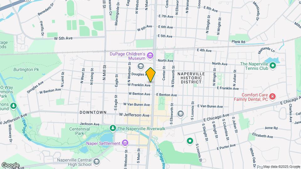 23 W Franklin Ave Mapa y Detalles de la Ubicación