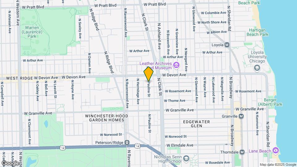 6354 N Paulina St Map and Location Details