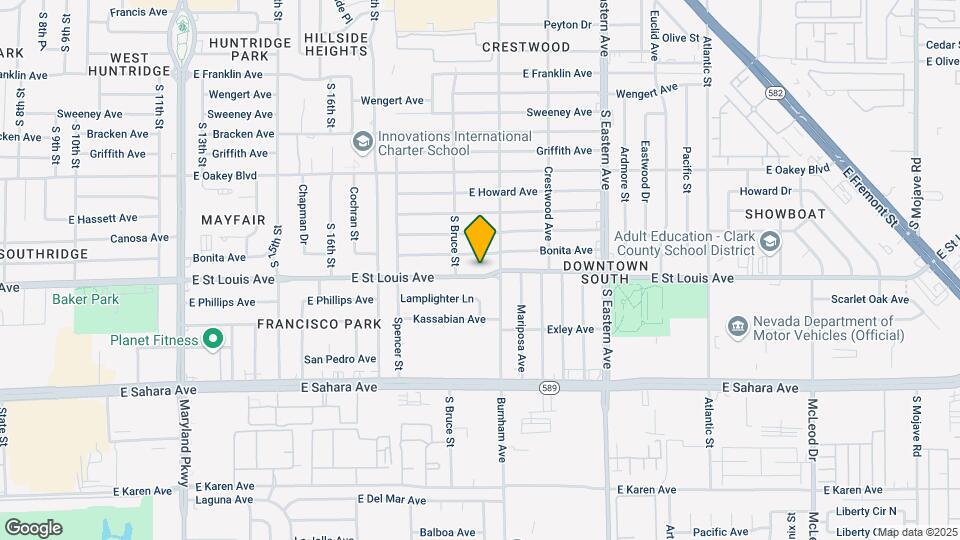 1817 E St Louis Ave Map and Location Details
