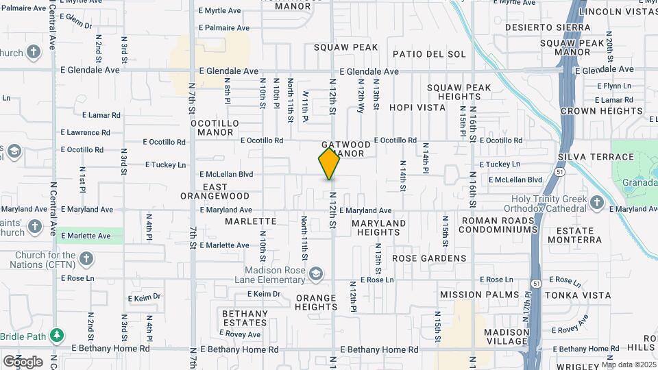 6530 N 12th St Map and Location Details