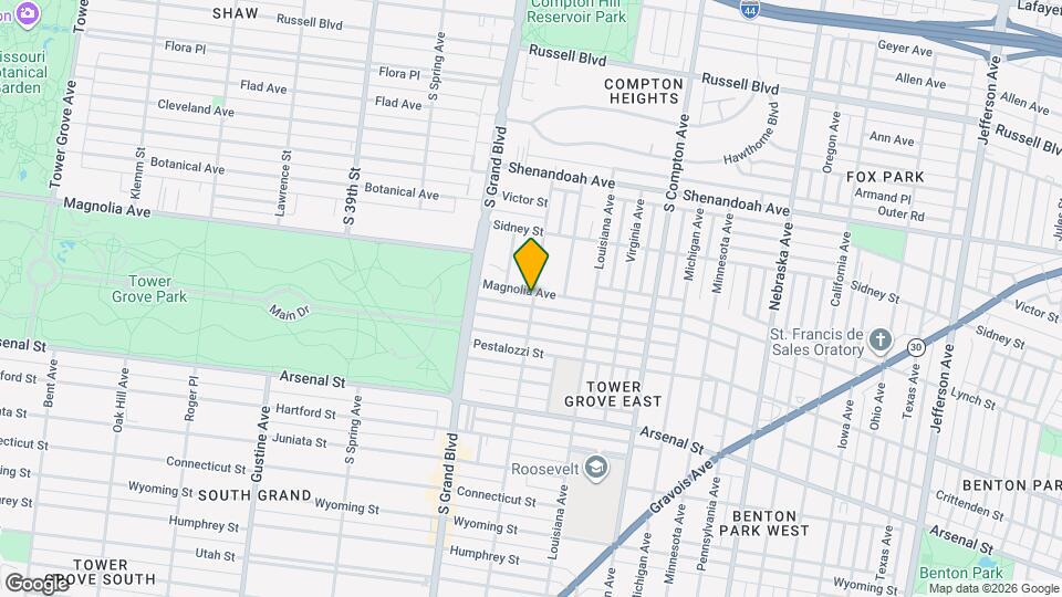 3500 Magnolia Ave, Unit #1F Map and Location Details