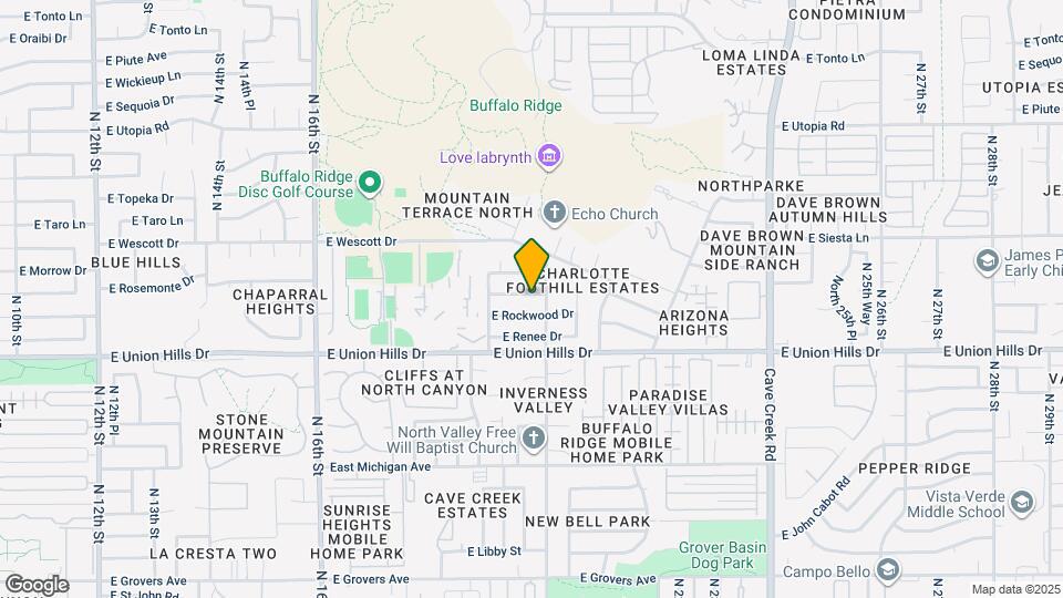 1961 E Rosemonte Dr Map and Location Details