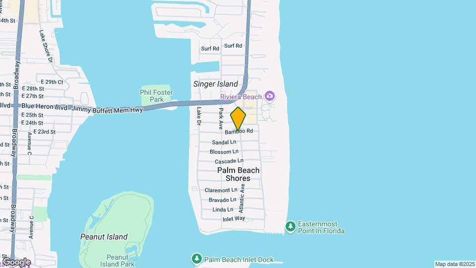 200 Bamboo Rd Mapa y Detalles de la Ubicación