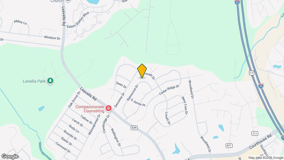 5413 Rainwood Dr Map and Location Details