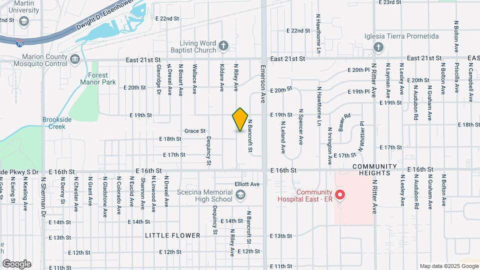 1741 N Riley Ave Mapa y Detalles de la Ubicación