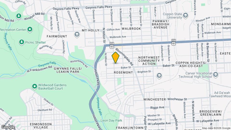 1615 N Ellamont St Mapa y Detalles de la Ubicación