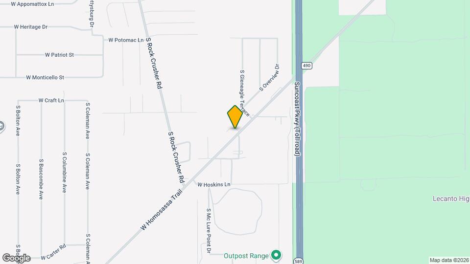 5287 W Homosassa Trail Map and Location Details