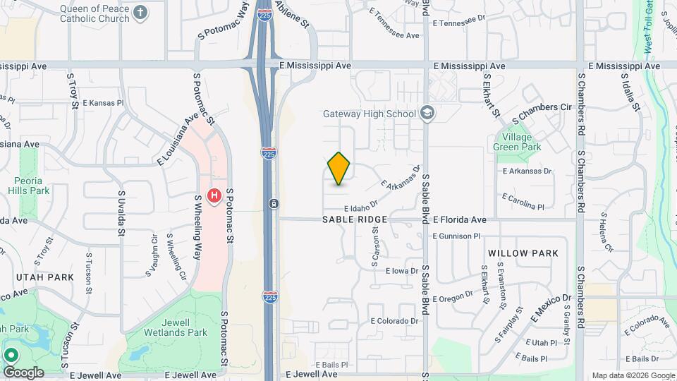 13995 E Idaho Pl Map and Location Details