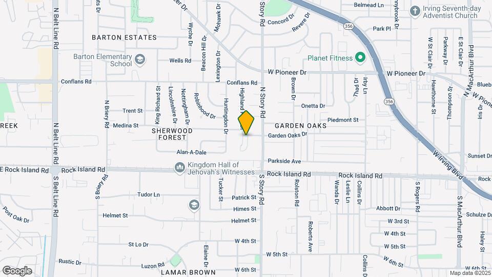 Highland Park Apartments Mapa y Detalles de la Ubicación