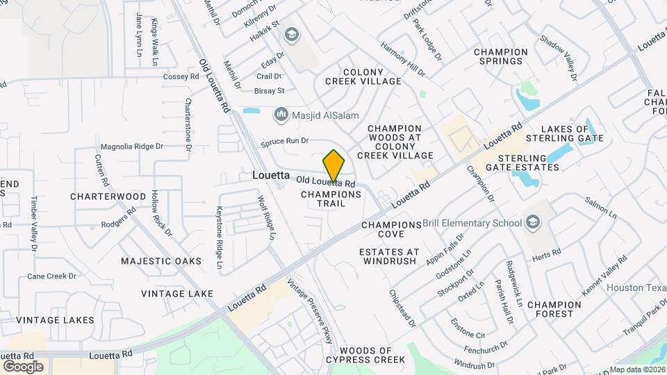 9614 Rex Creek Ct Map and Location Details