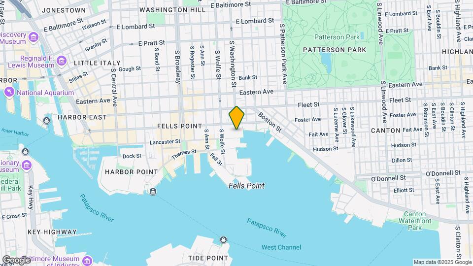 Elms Fells Point Map and Location Details