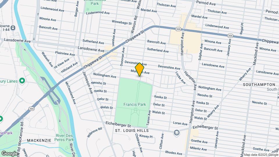 6401 Nottingham Ave Map and Location Details