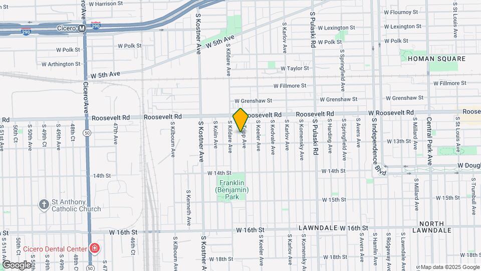 1242 S Tripp Ave Map and Location Details