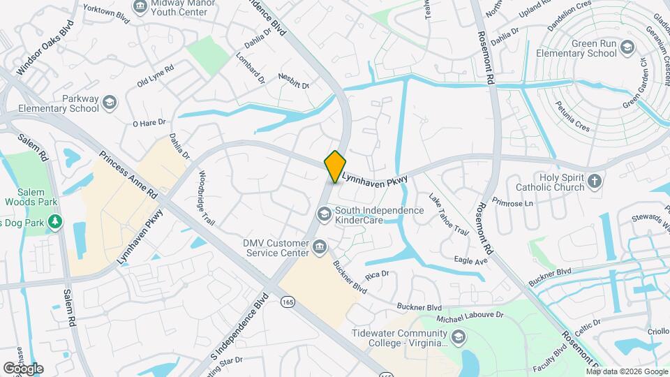 1640 Fairfax Dr Map and Location Details