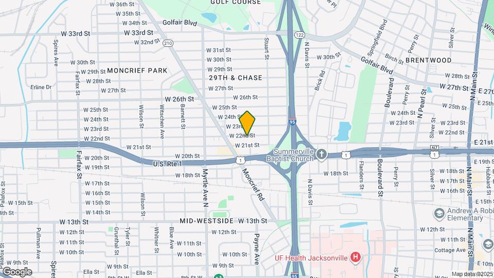 1154 W 22nd St Map and Location Details