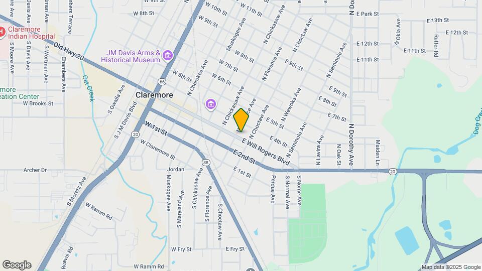 210 E Will Rogers Blvd Mapa y Detalles de la Ubicación