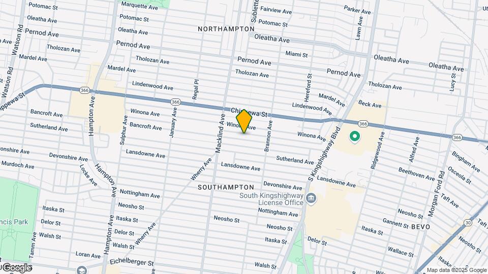 5247 Bancroft Ave Mapa y Detalles de la Ubicación