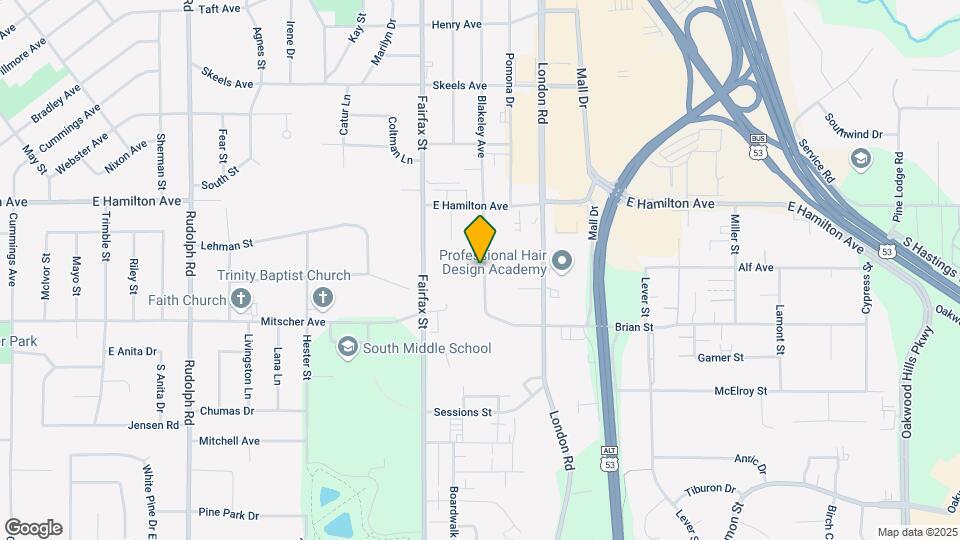 3420 Blakeley Ave Map and Location Details
