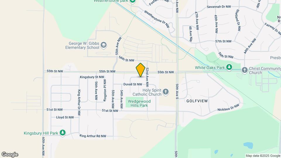 5222 Lexington Pl NW Map and Location Details
