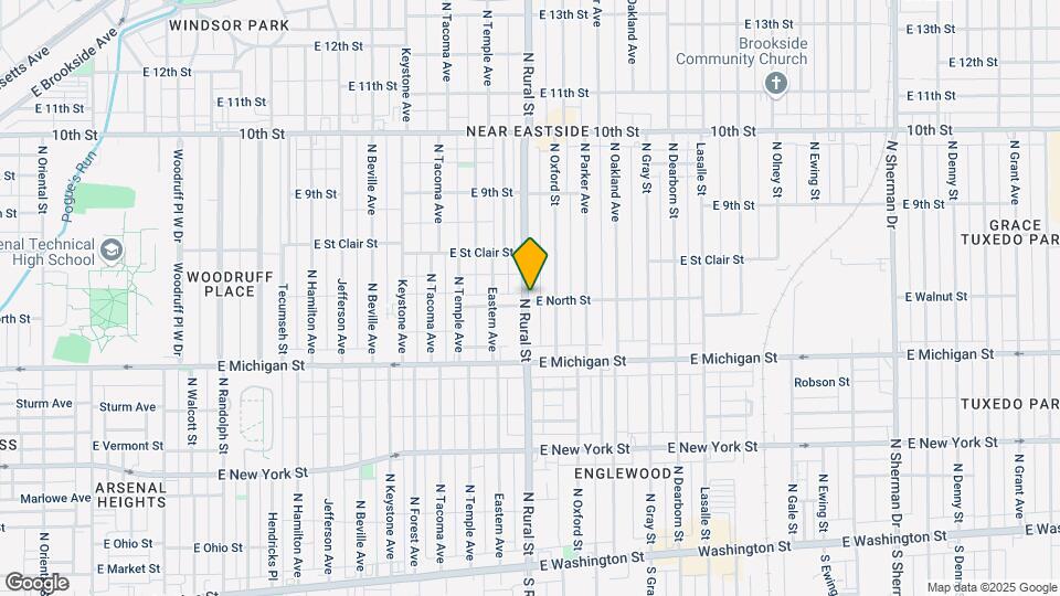 601 N Rural st Map and Location Details