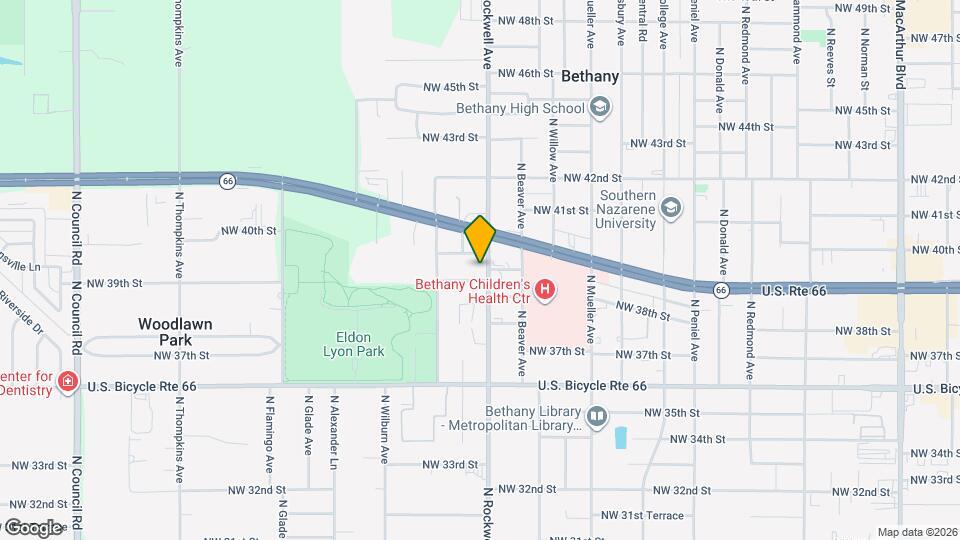 4005 N Rockwell Ave Map and Location Details