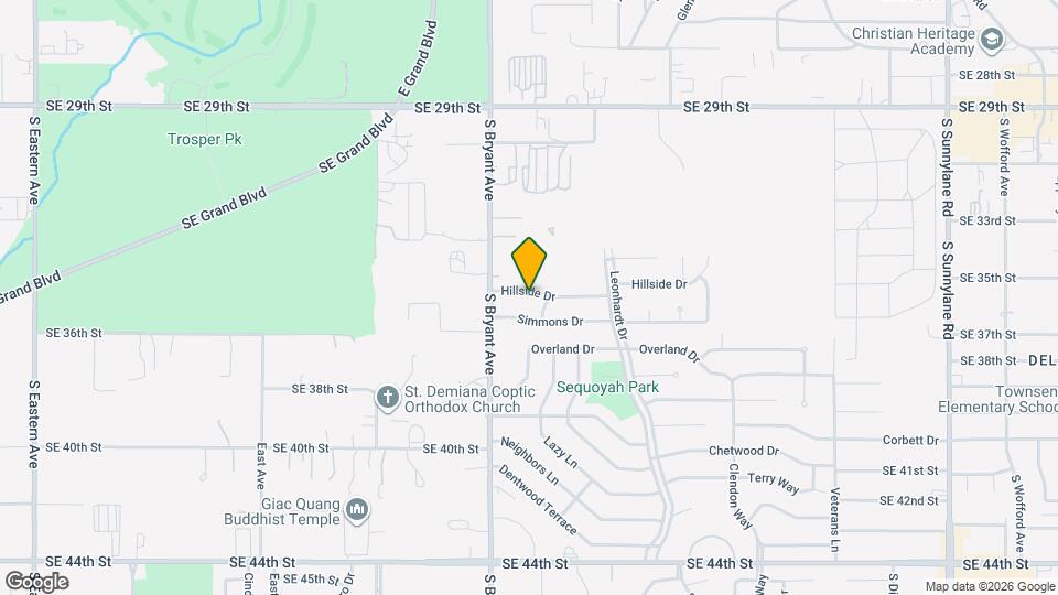 3024 Hillside Dr Map and Location Details