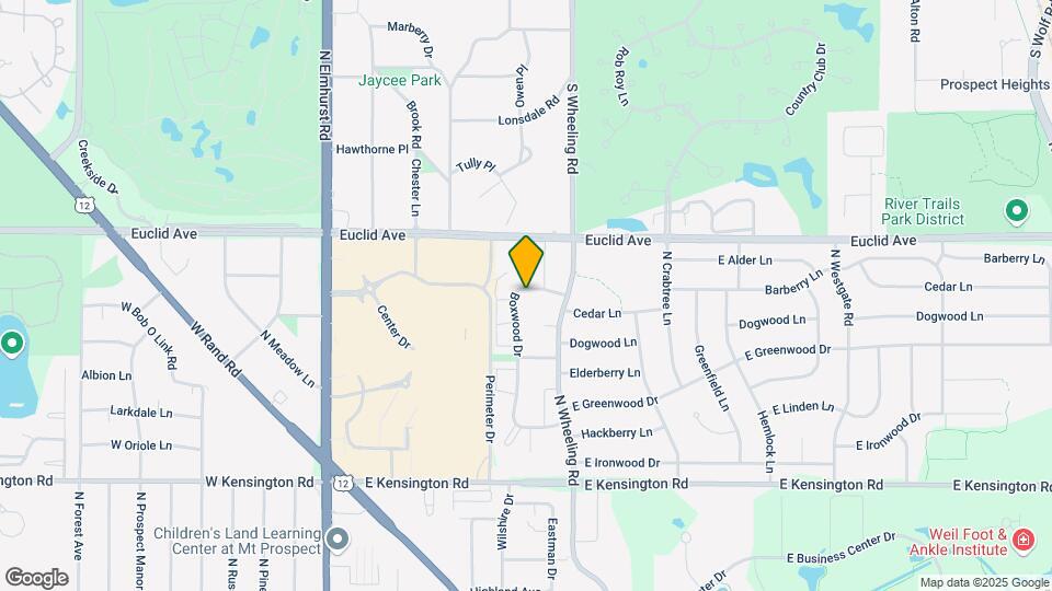 1225 N Boxwood Dr Map and Location Details