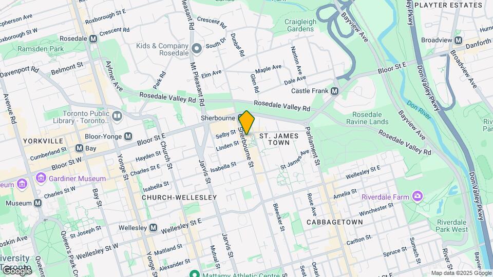 591 Sherbourne St Map and Location Details
