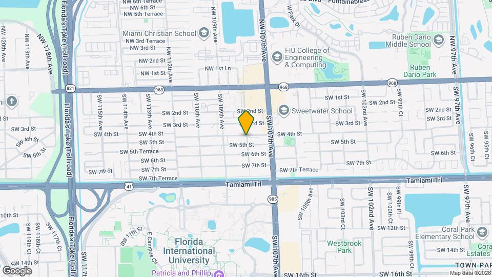 10810 SW 4th St Map and Location Details
