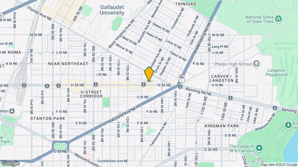 1324 H St NE Map and Location Details