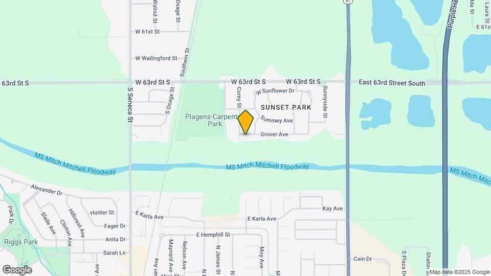 421 Grover Ave Map and Location Details