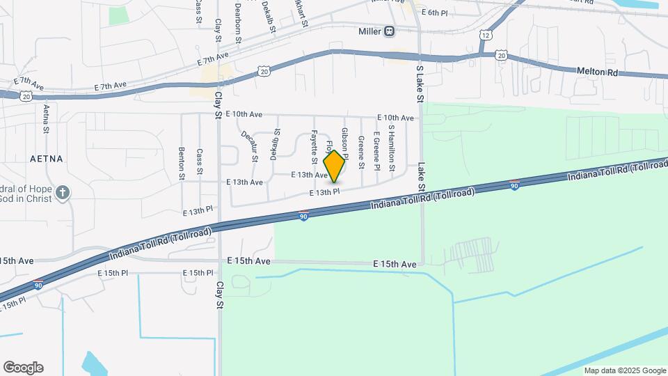 5500 E 13th Pl Map and Location Details