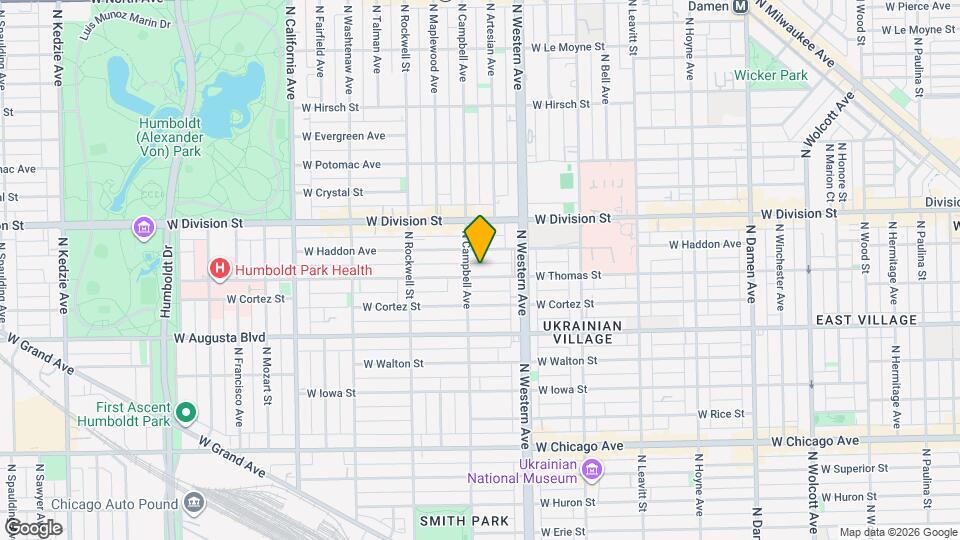 2446 W Thomas St, Unit 1R Map and Location Details