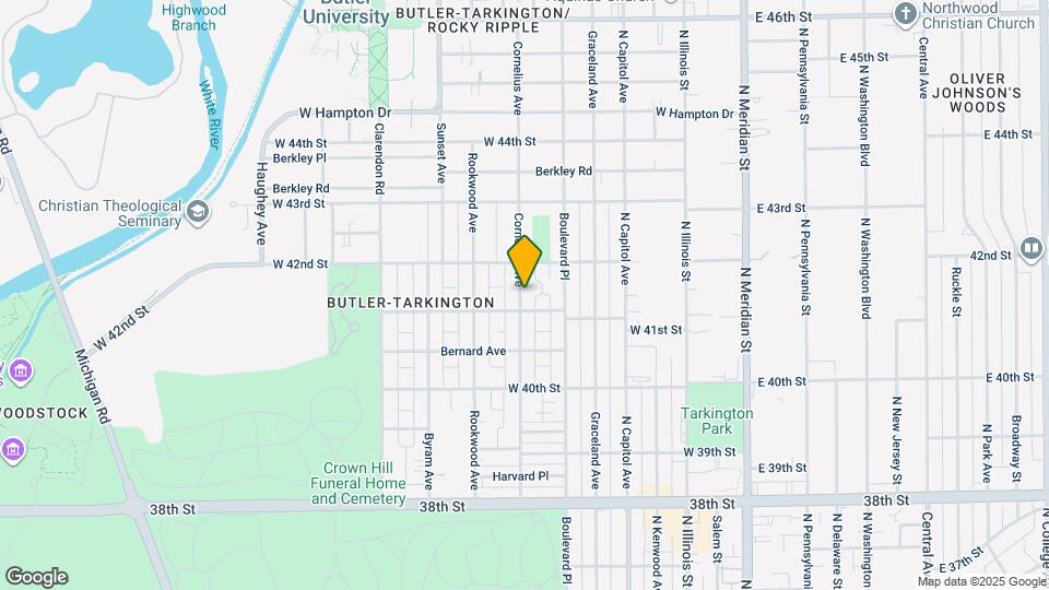 4113 Cornelius Ave Map and Location Details