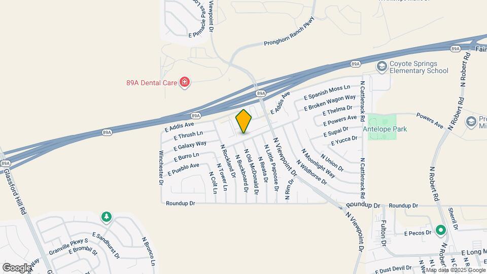 7400 E Horseshoe Ln Map and Location Details