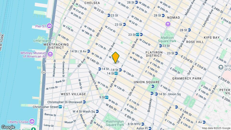 121 W 15th St Mapa y Detalles de la Ubicación