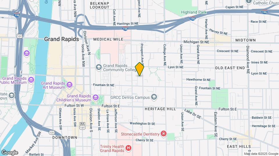 127 Prospect Ave NE Map and Location Details