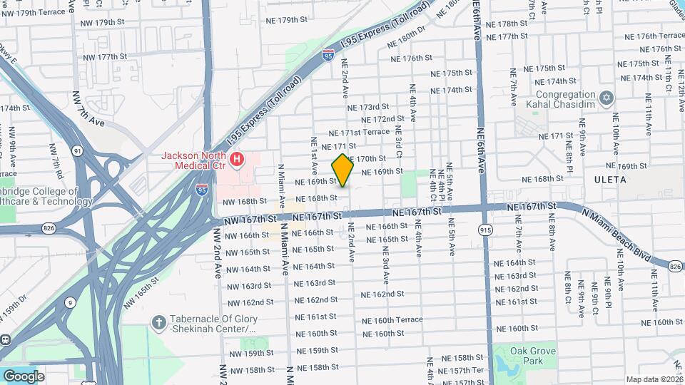 181 NE 168th St Mapa y Detalles de la Ubicación