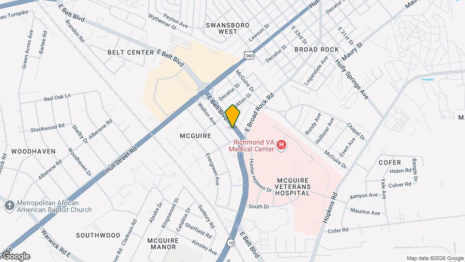 1008 E Belt Blvd Mapa y Detalles de la Ubicación
