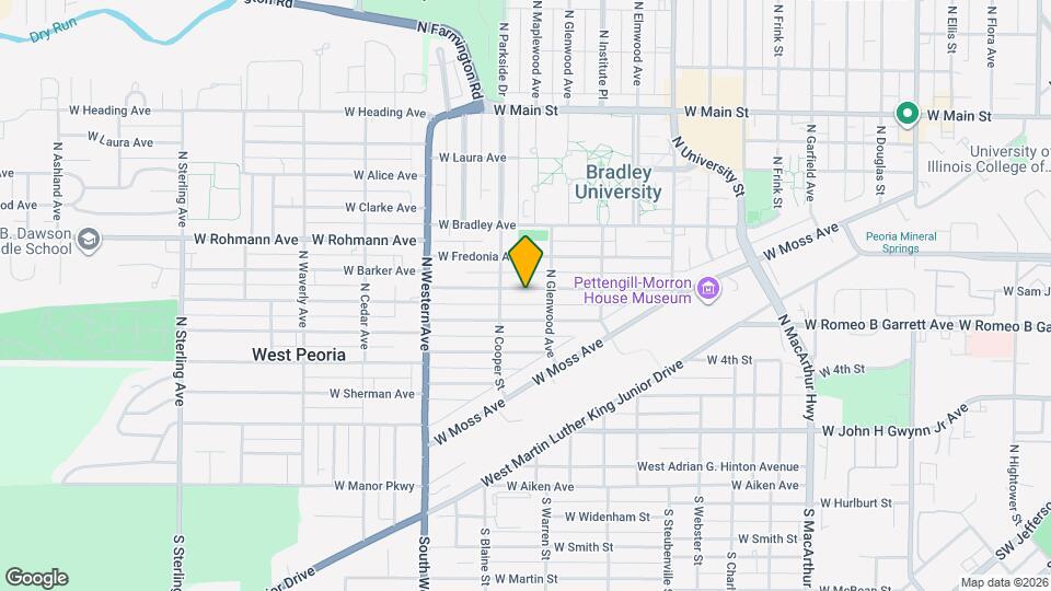 1612 W Barker Ave Mapa y Detalles de la Ubicación