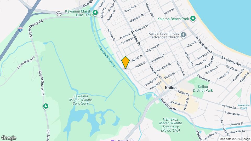 309C Kihapai St Map and Location Details