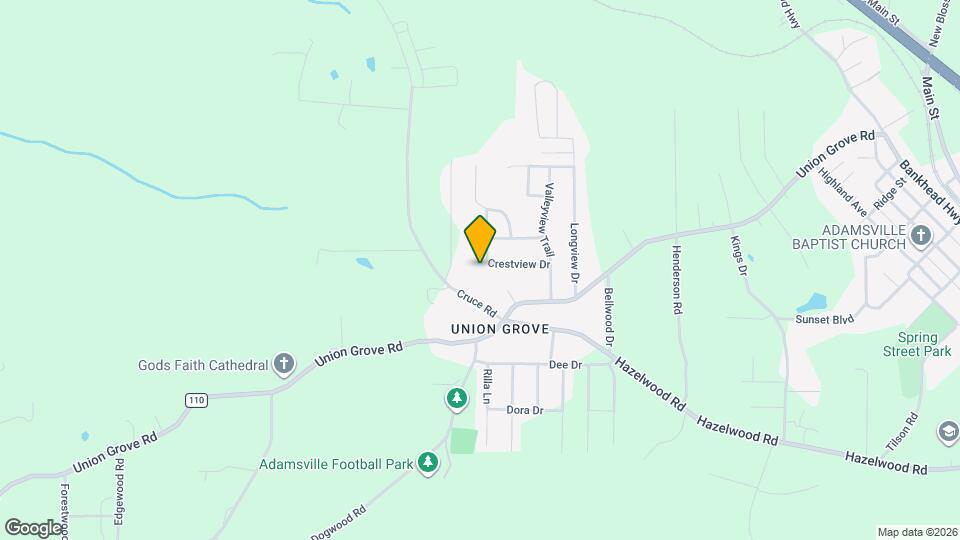 933 Crestview Dr Map and Location Details