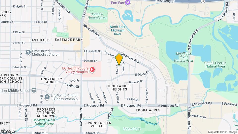 1116 Alford St Map and Location Details