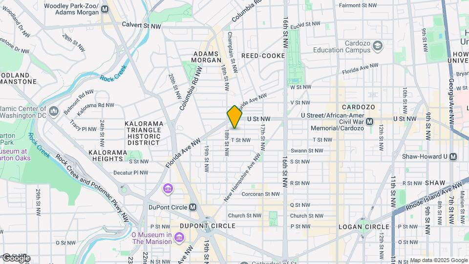 1772 Willard St NW Map and Location Details