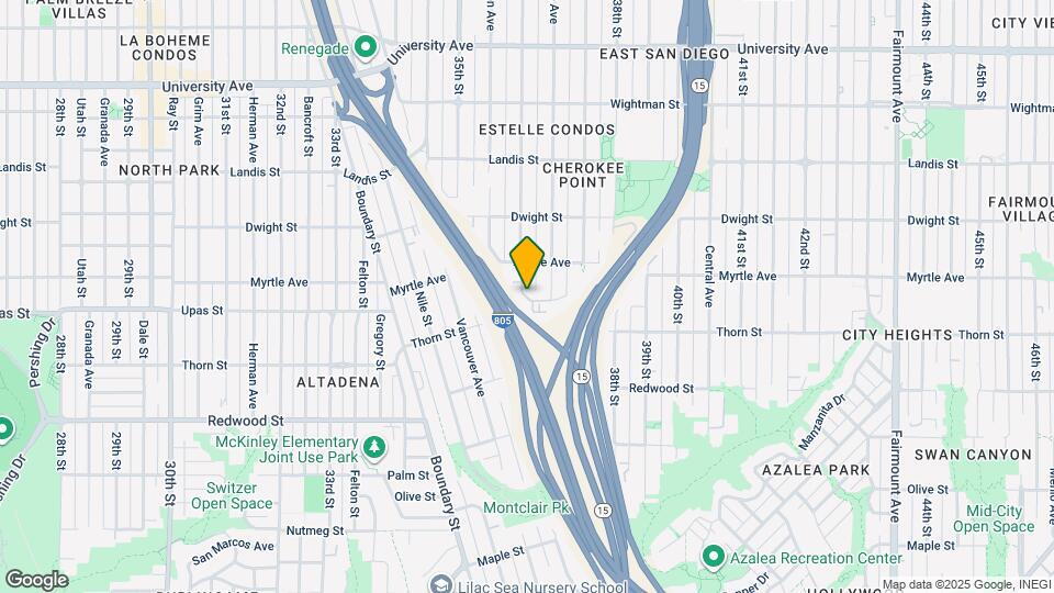 3370 Cherokee Ave, Unit 41 Mapa y Detalles de la Ubicación