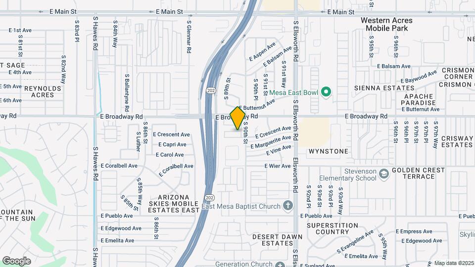 8947 E Capri Ave Map and Location Details