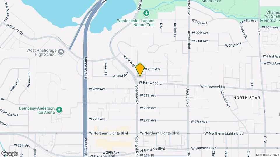 1113 W Fireweed Ln, Unit 603 Map and Location Details