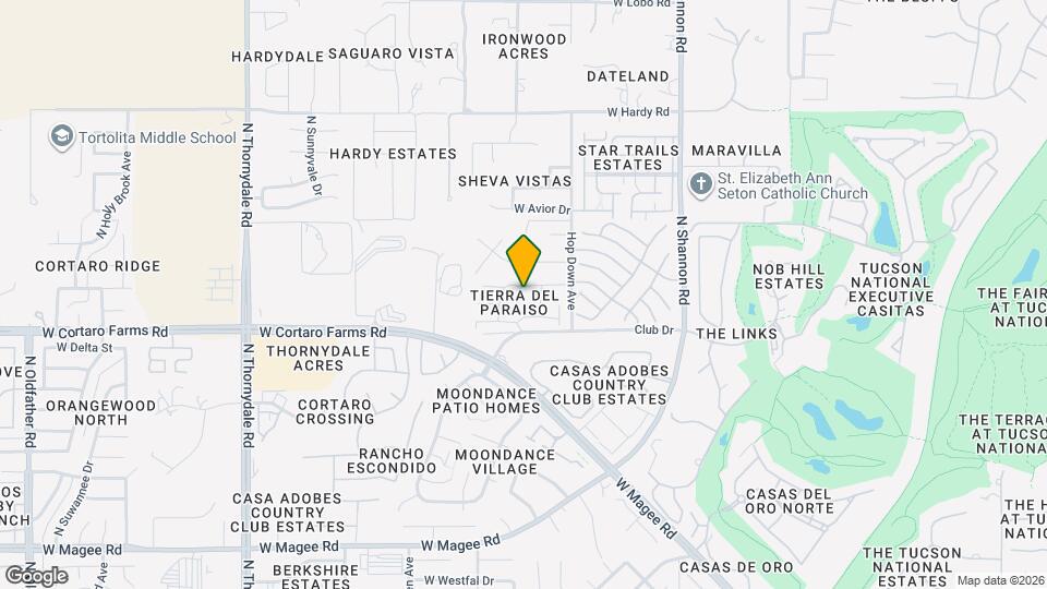 8470 N Placita De La Manzana Map and Location Details